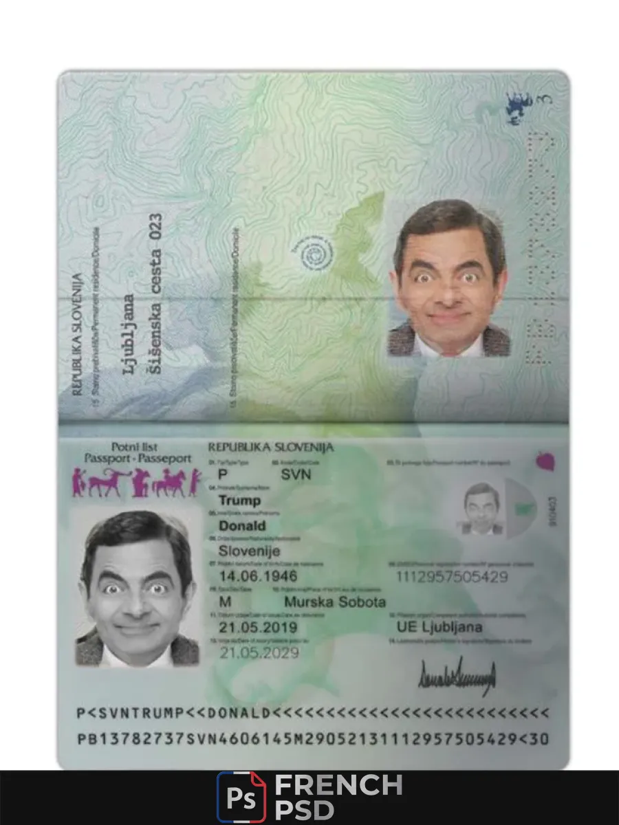 Slovénie passeport 2019 présent — Passeports