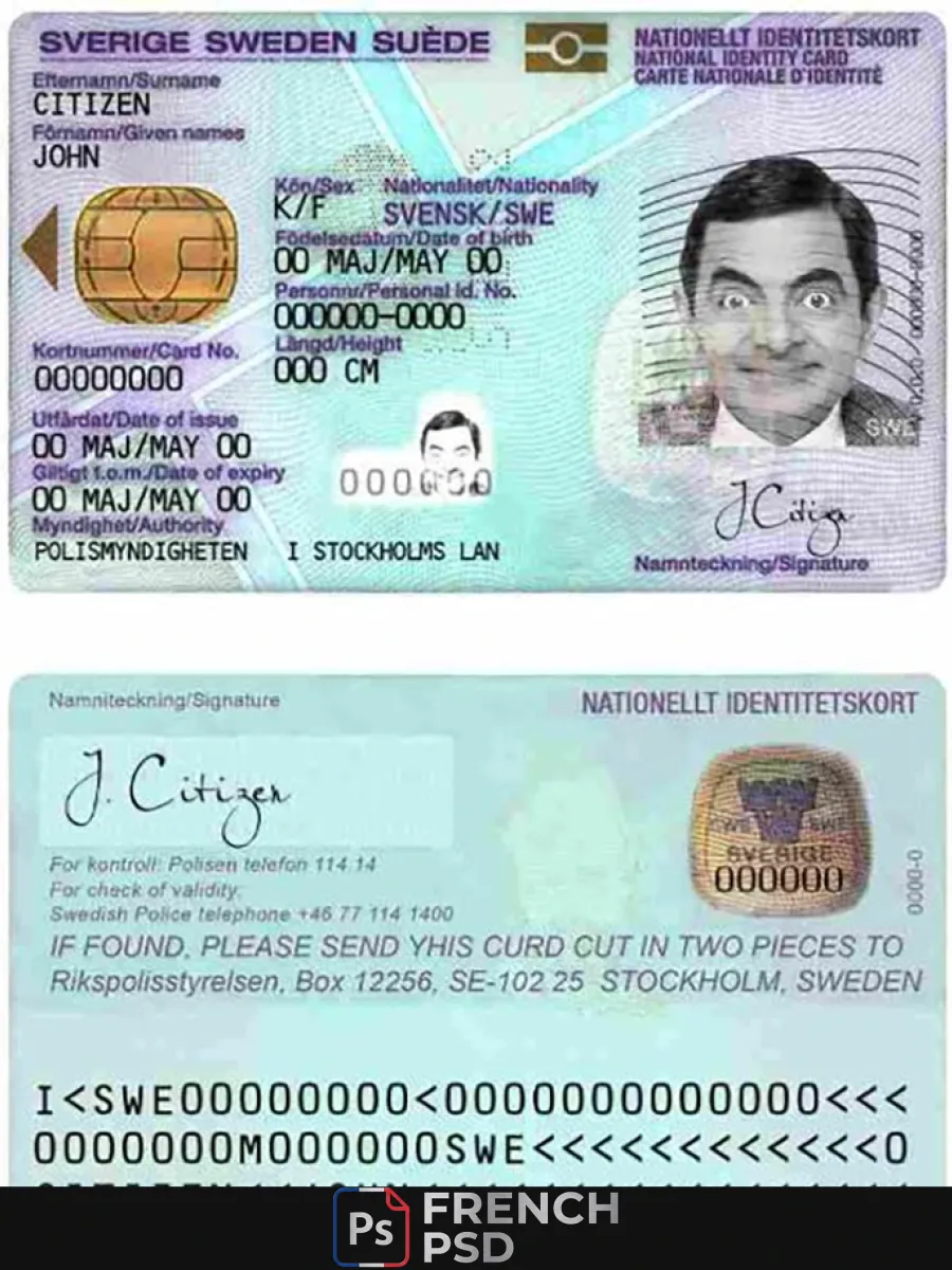 Suède Id1 — Cartes d'identité
