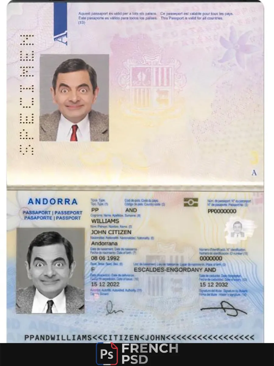 Andorre passeport — Passeports