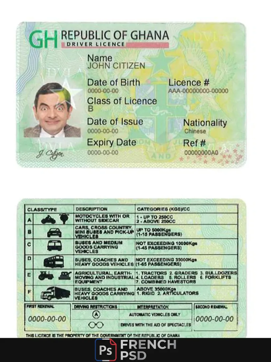 Ghana permis de conduire — Permis de conduire
