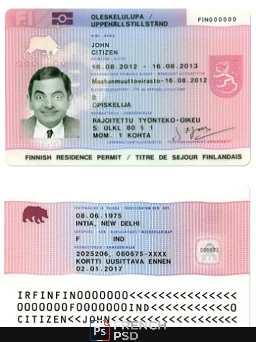 Finlande titre de séjour