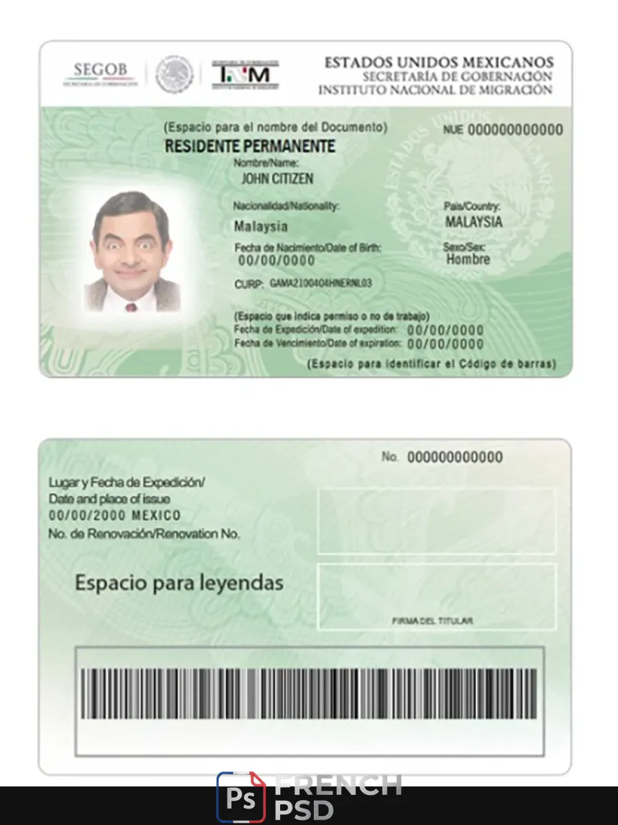 Mexique carte verte titre de séjour — Titre de séjour