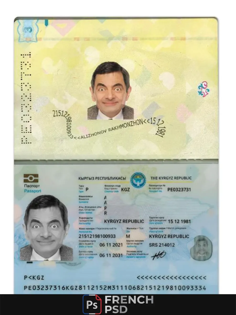 Kirghize passeport 2021 présent — Passeports