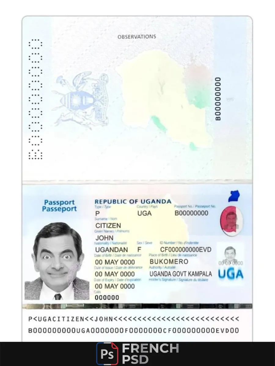 Ouganda passeport 2023 présent — Passeports