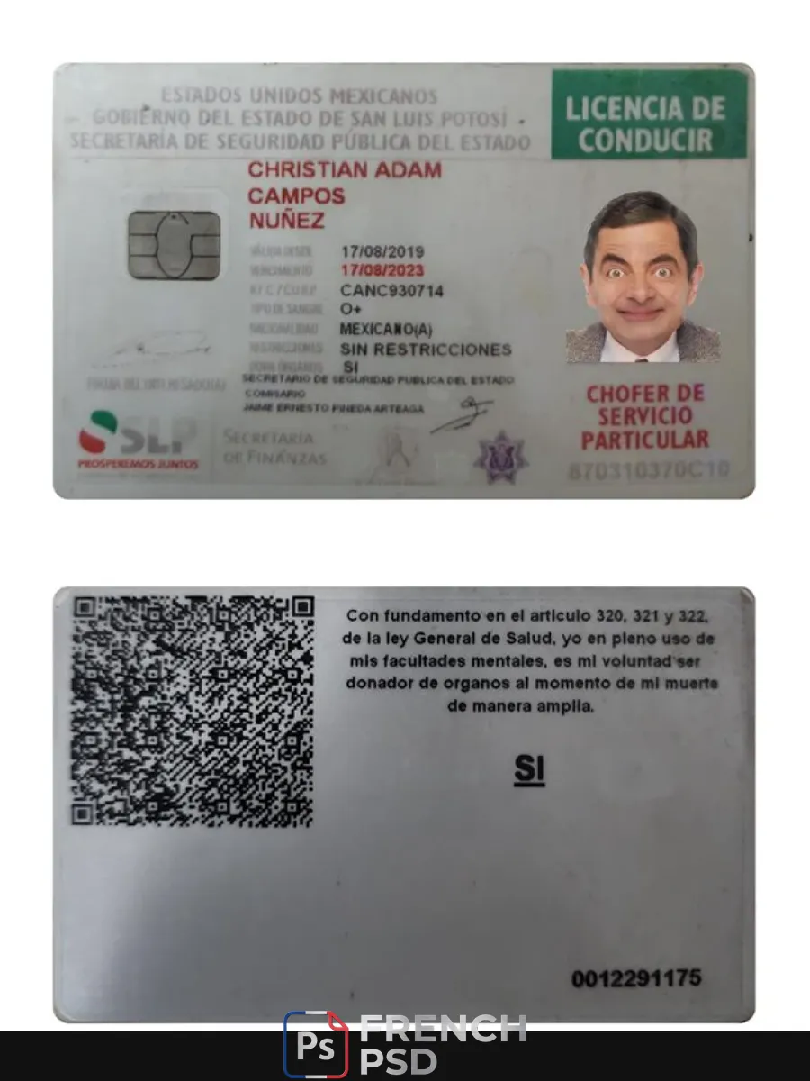 Mexique permis de conduire 2019 présent — Permis de conduire