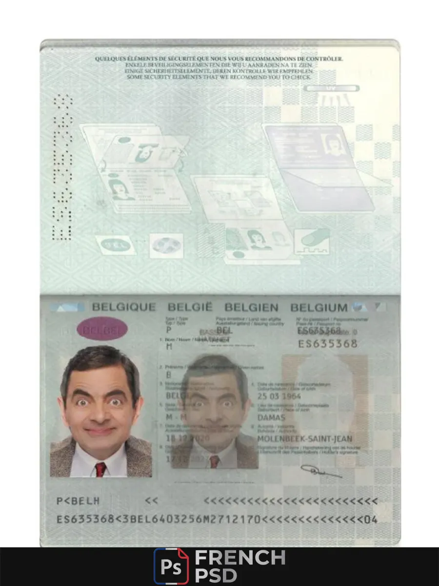 Belgique passeport 2020 présent — Passeports