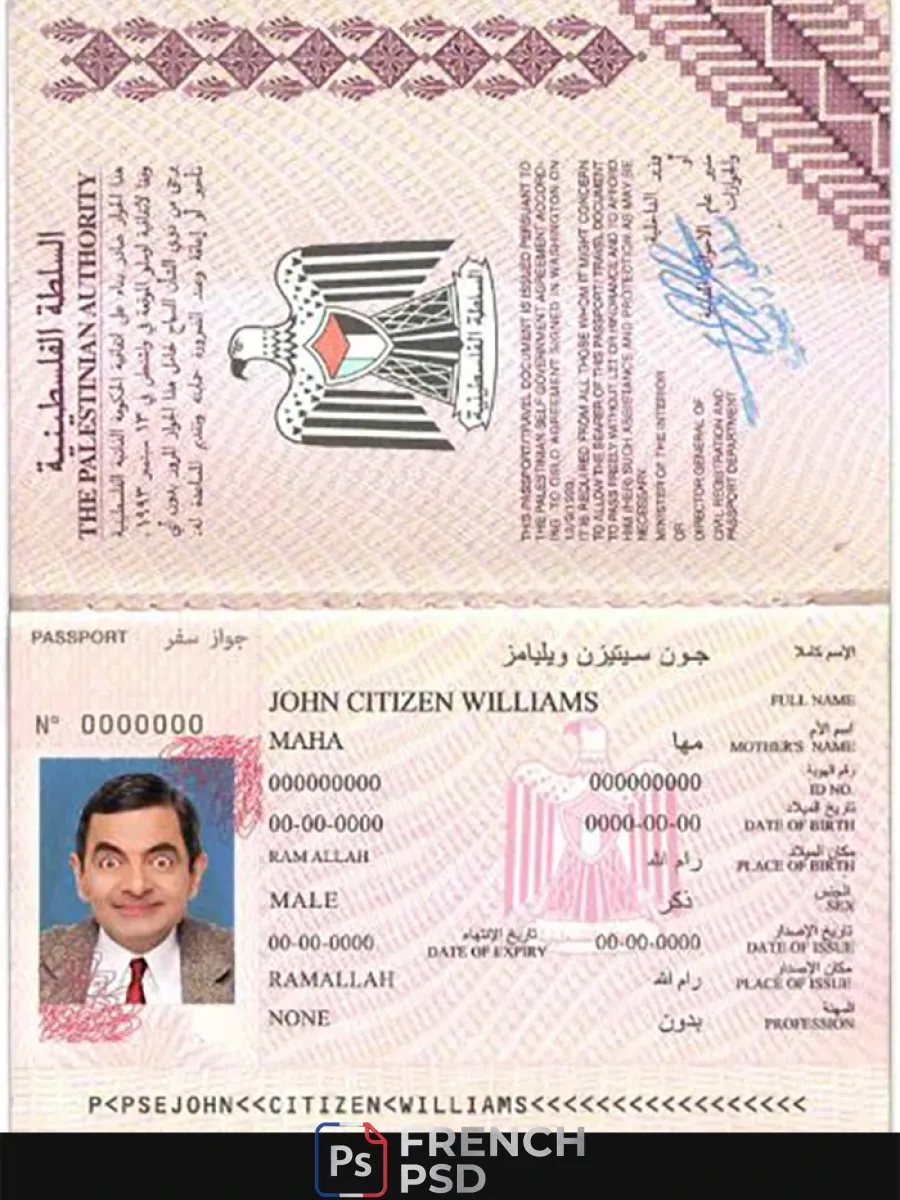 Palestine passeport — Passeports