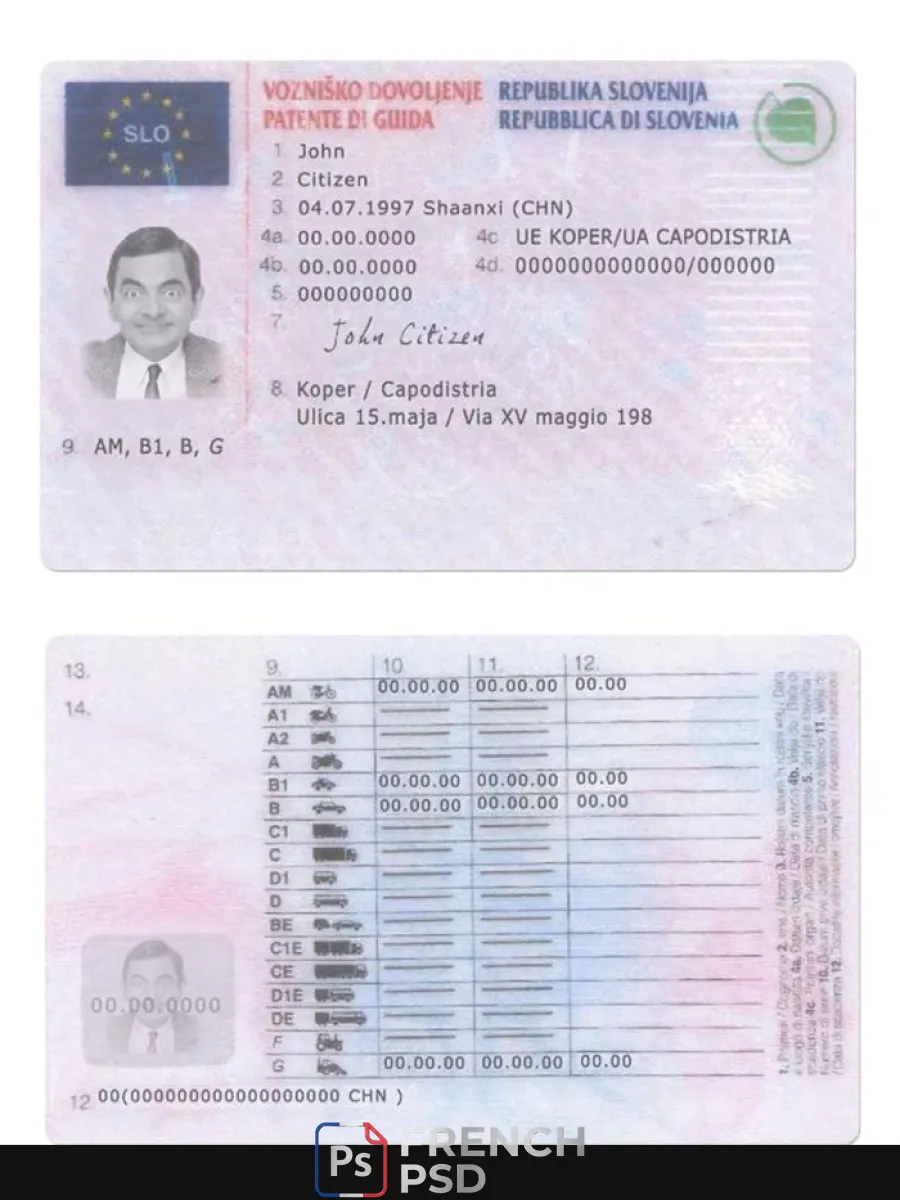 Slovénie permis de conduire — Permis de conduire