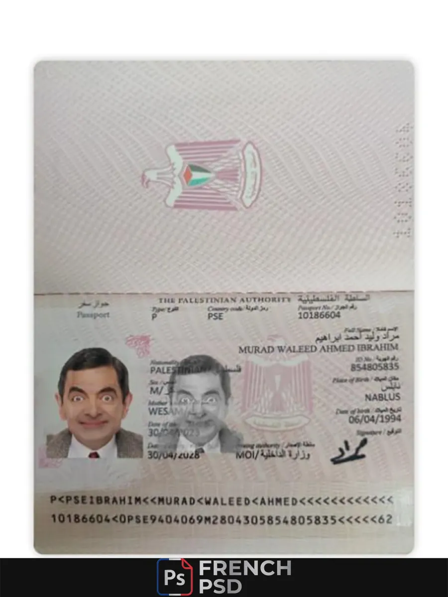 Palestine passeport 2023 présent — Passeports