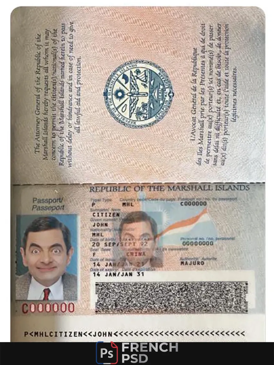 Marshall îles passeport — Passeports