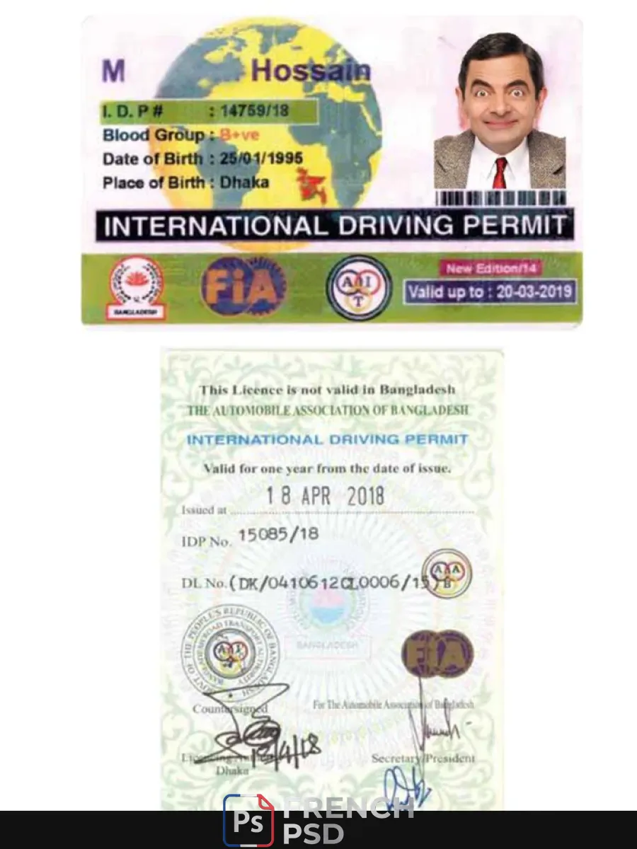 Bangladesh permis de conduire international — Permis de conduire