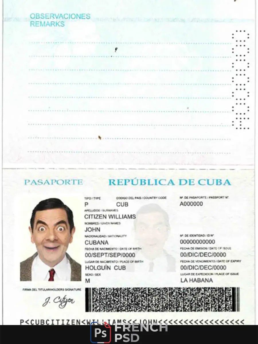 Cuba passeport — Passeports