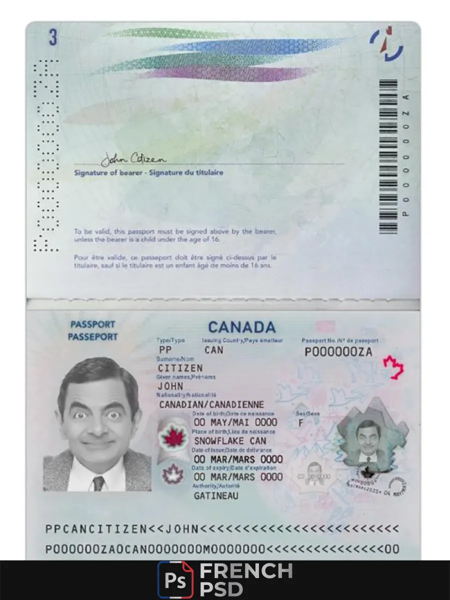 Canada passeport 2023 présent version 2 — Passeports