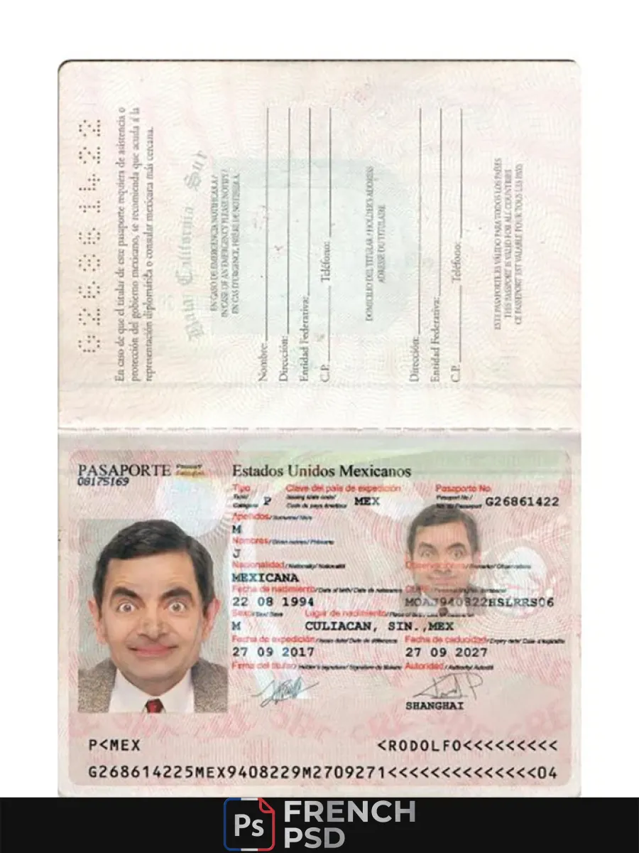 Mexique passeport 2017 présent — Passeports
