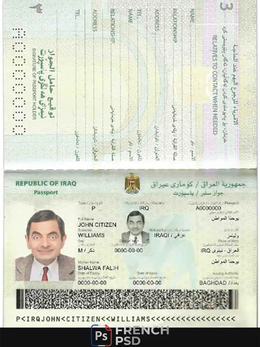 Irak passeport — Passeports