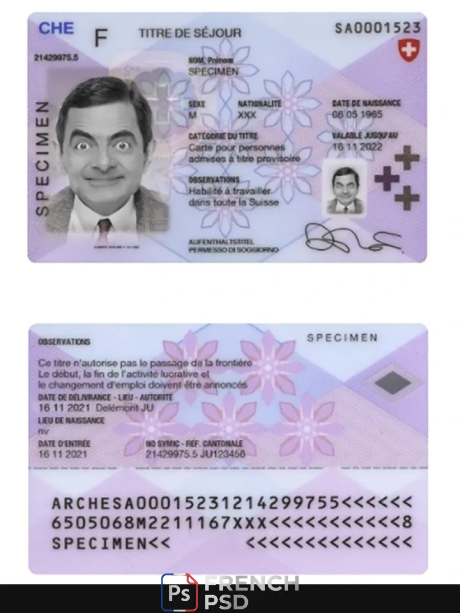 Suisse titre de séjour carte — Titre de séjour