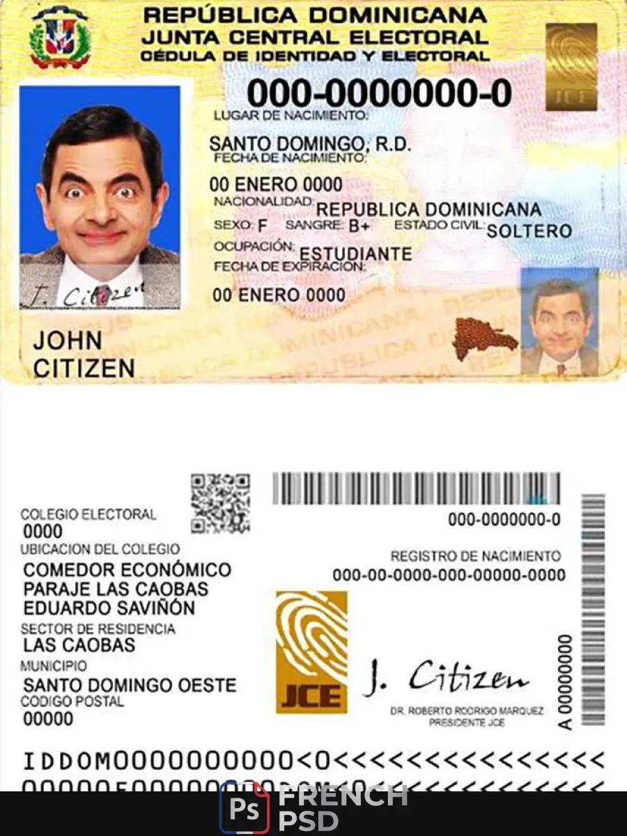 Dominicaine République Id — Cartes d'identité