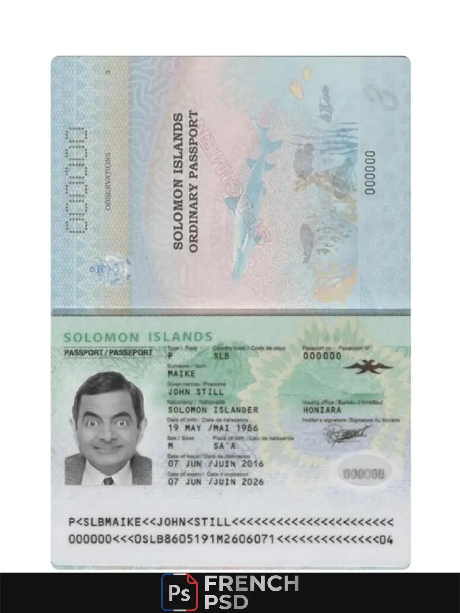 Salomon îles passeport — Passeports