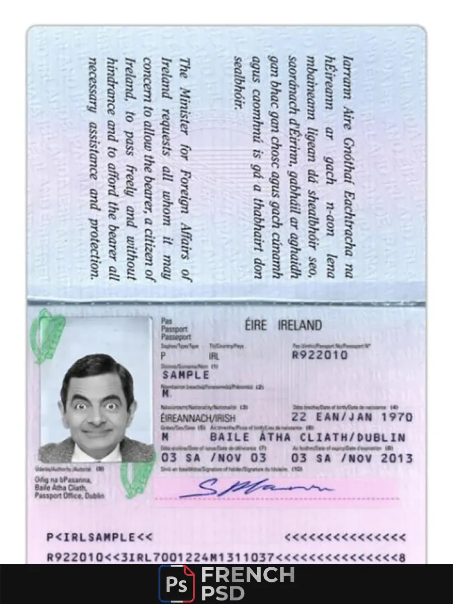 Irlande passeport version 2 — Passeports