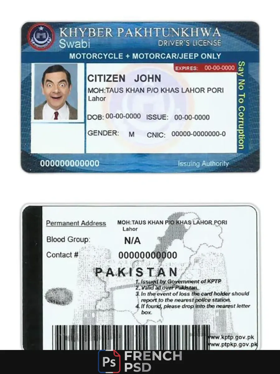 Pakistan permis de conduire — Permis de conduire