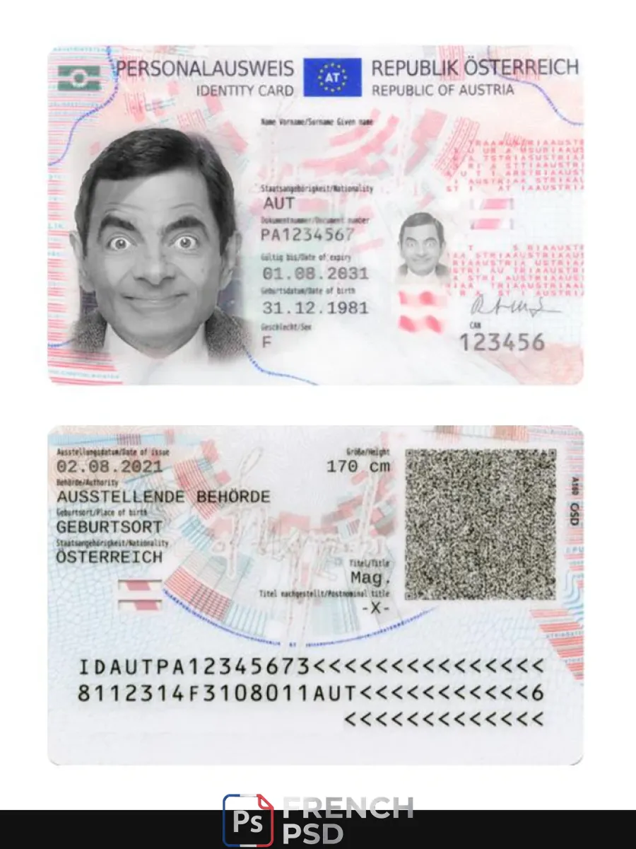 Autriche Id 2021 présent — Cartes d'identité