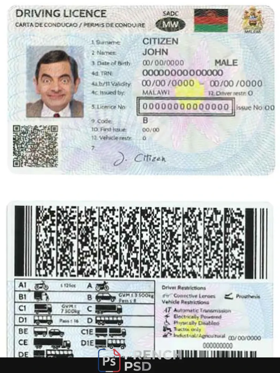 Malawi permis de conduire — Permis de conduire