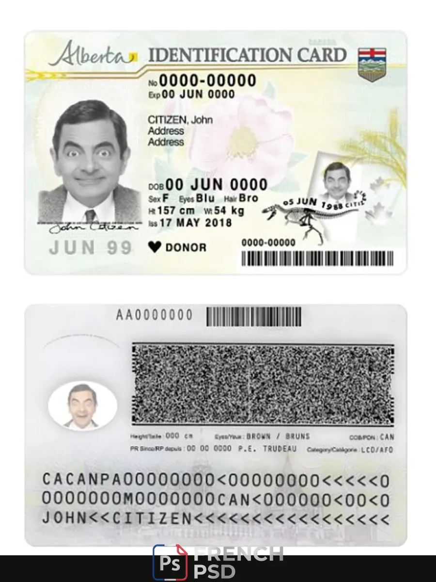 Canada Alberta carte d'identité — Cartes d'identité