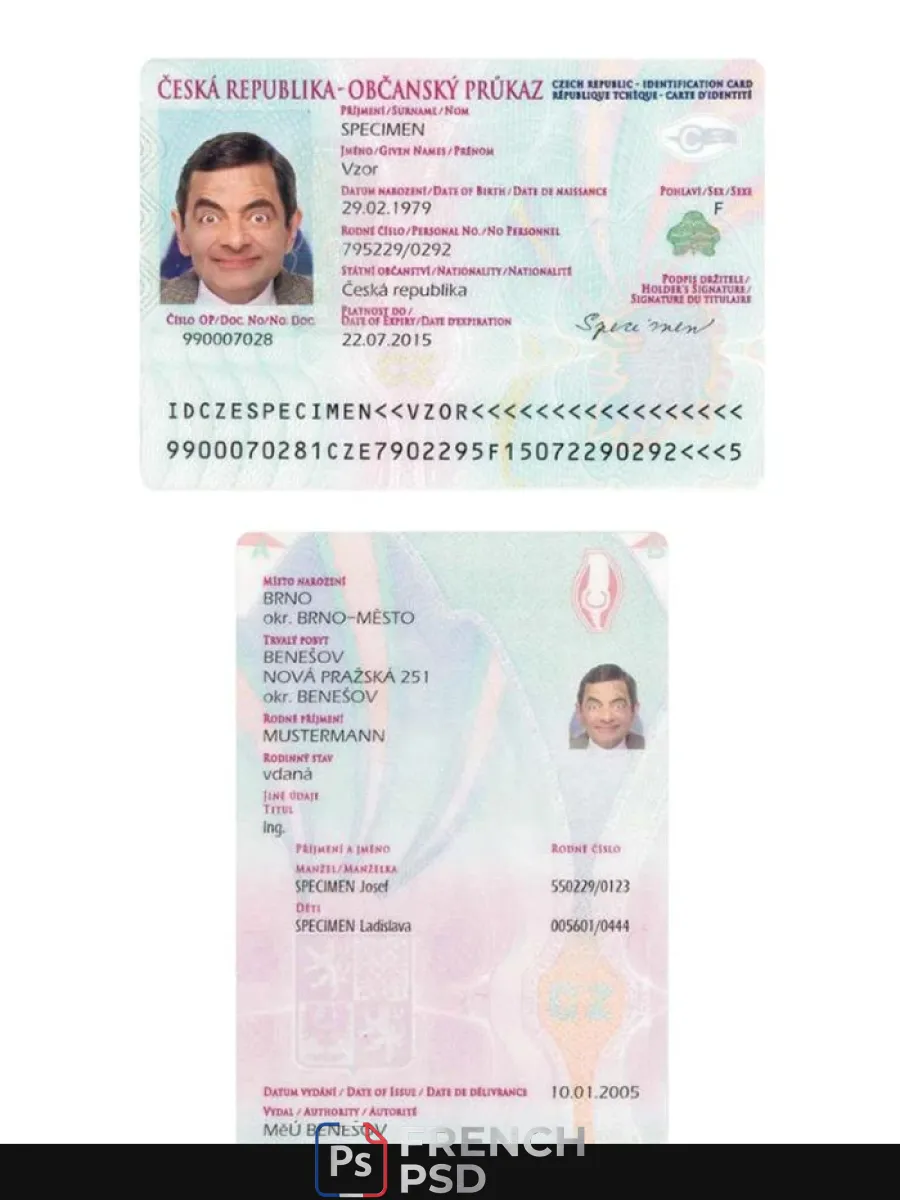 Tchèque carte d'identification — Cartes d'identité