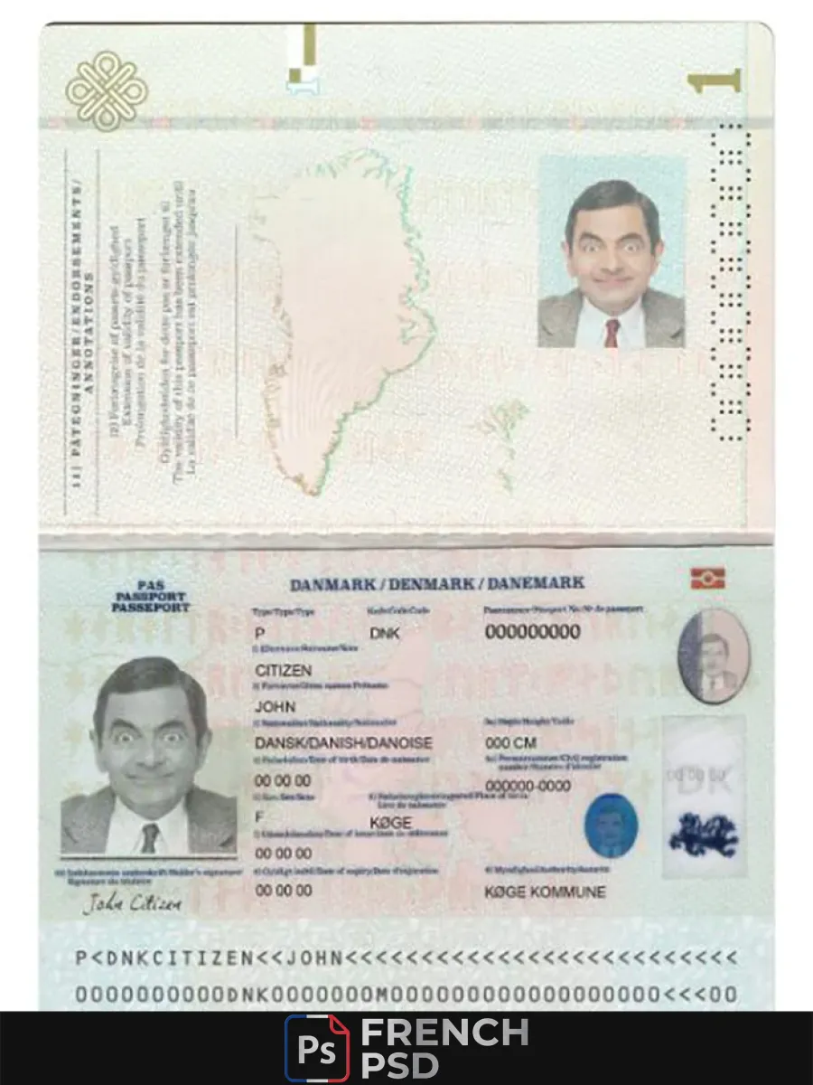 Danemark passeport 2022 présent — Passeports