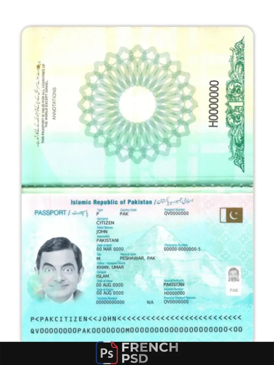 Pakistan passeport 2023 présent — Passeports