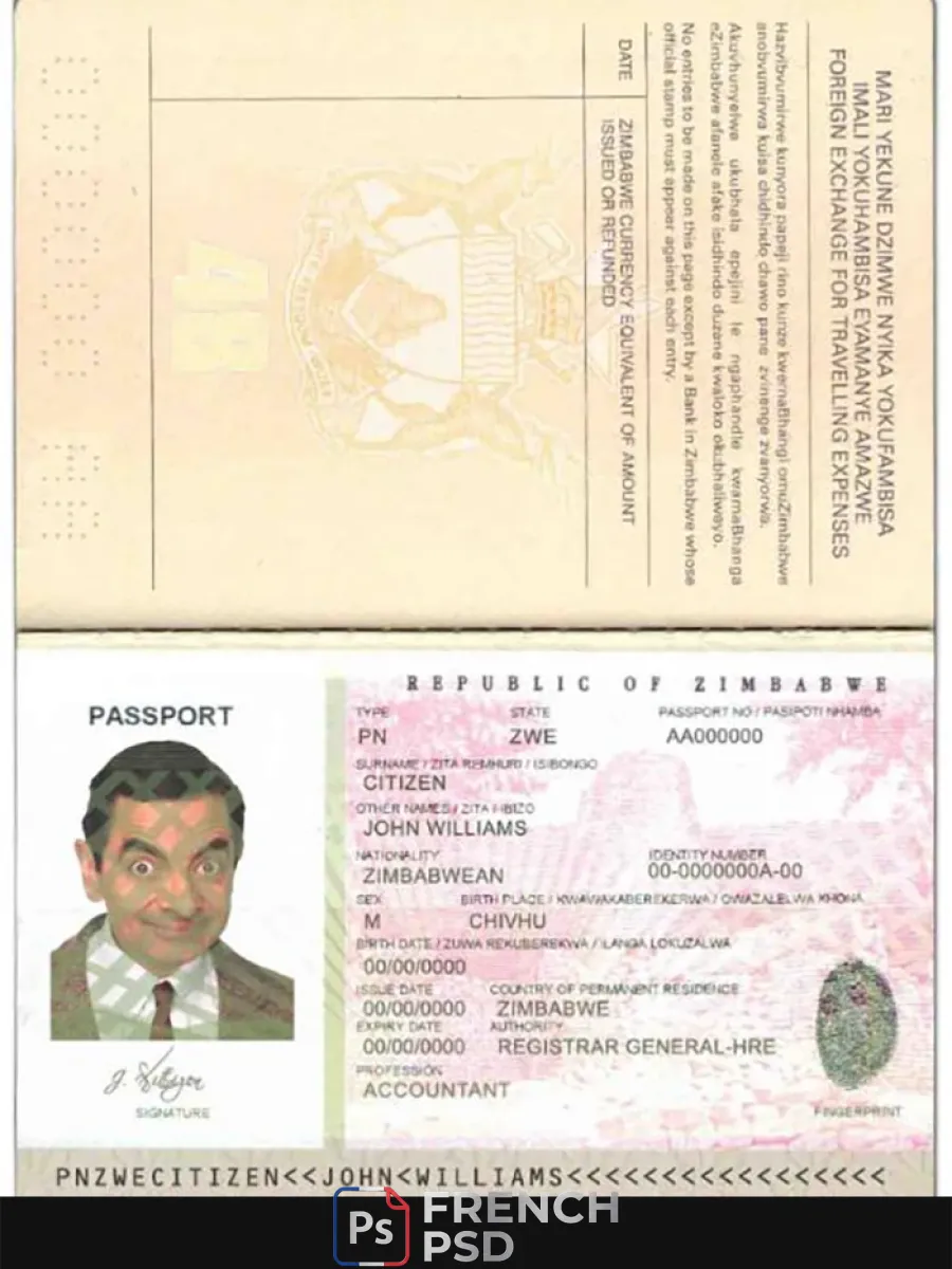 Zimbabwe passeport — Passeports