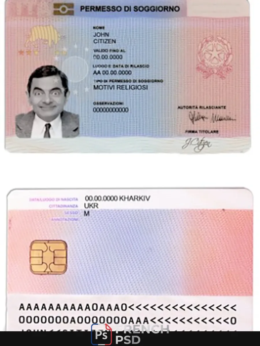 Italie titre de séjour carte Soggiorno 1 — Titre de séjour