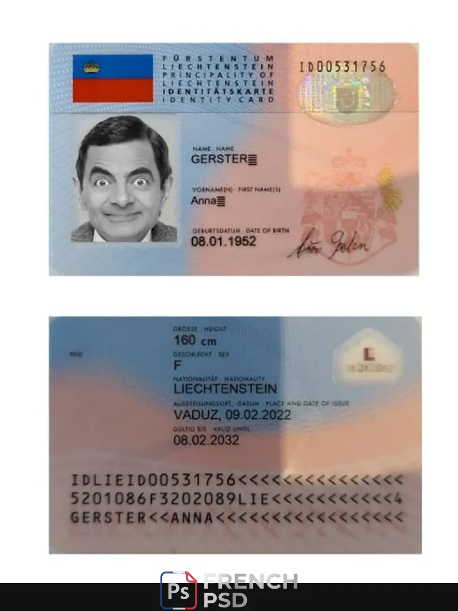 Liechtenstein carte d'identité — Cartes d'identité