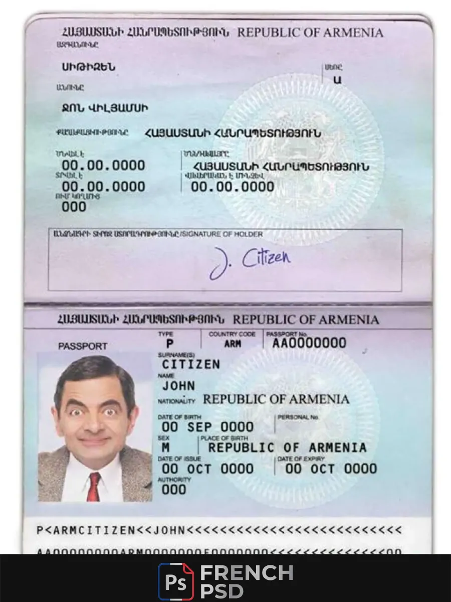 Arménie passeport