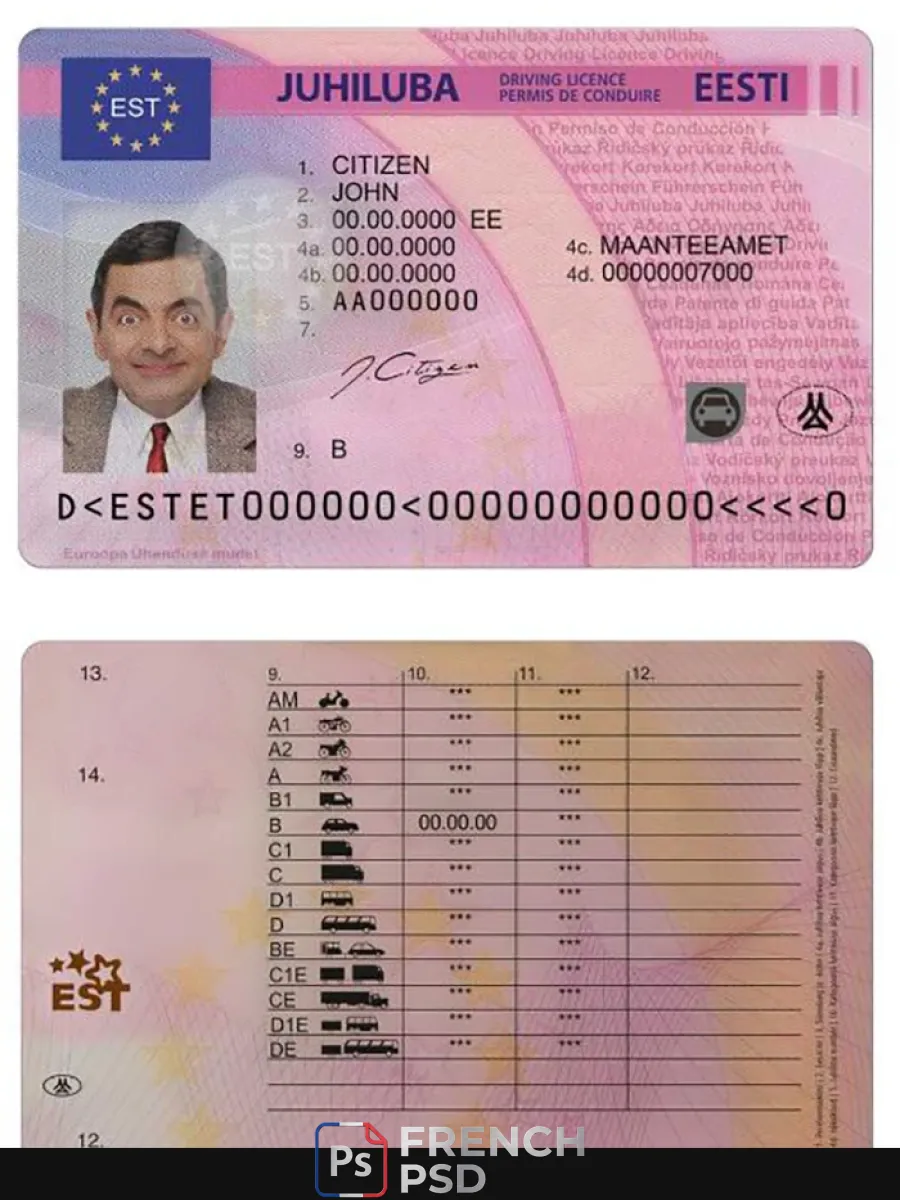 Estonie permis de conduire — Permis de conduire