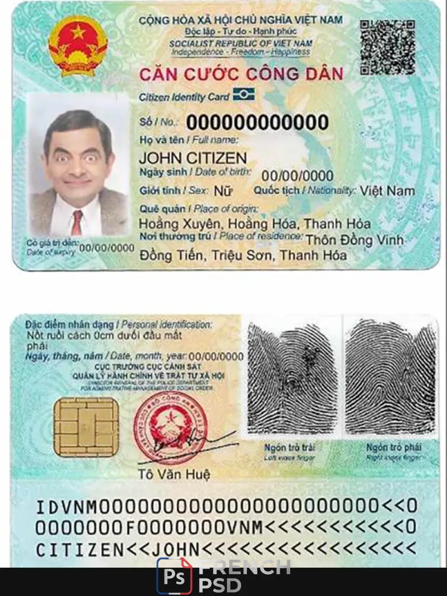 Vietnam carte d'identité 1 — Cartes d'identité