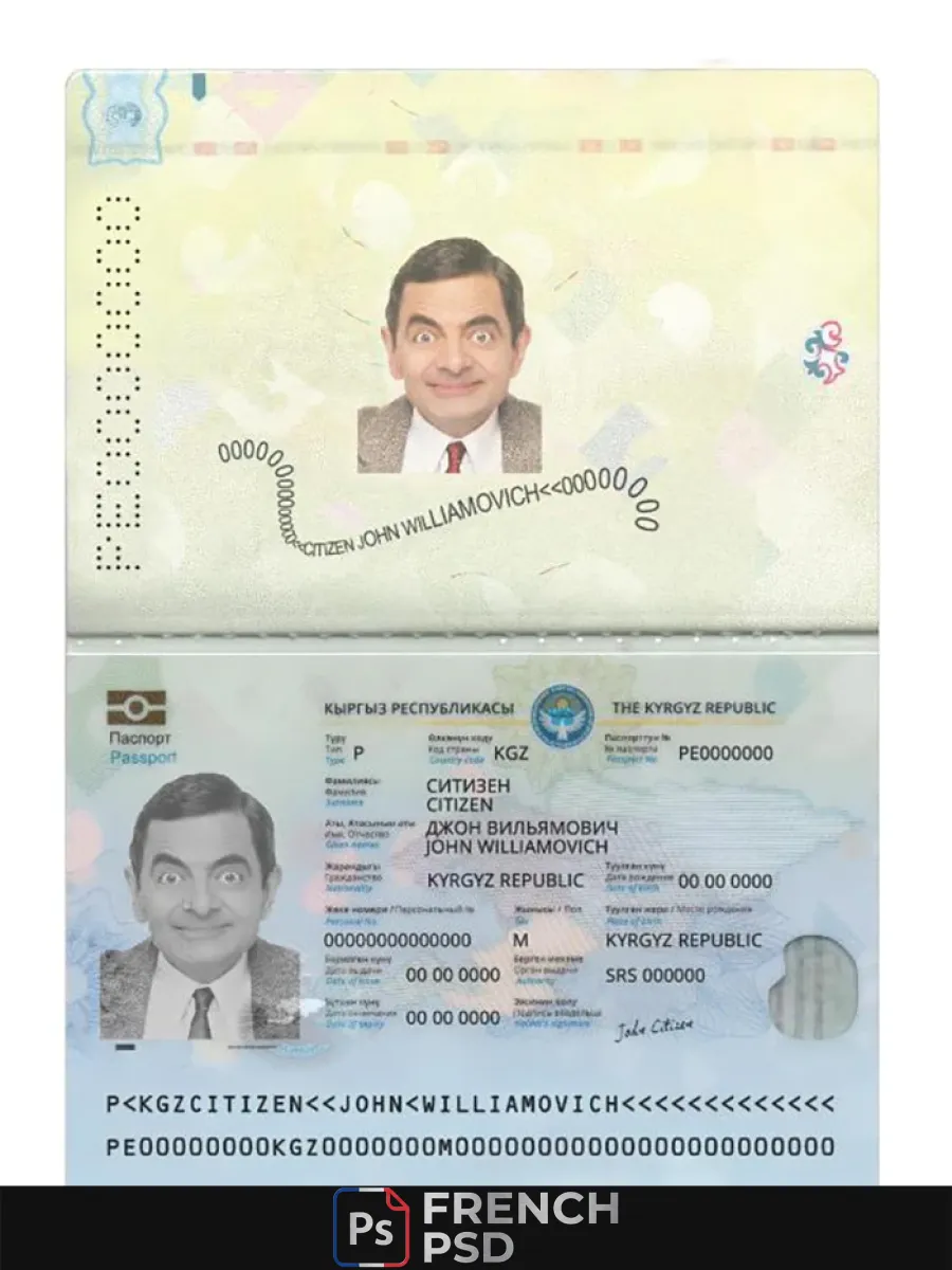 Kirghizistan passeport 2021 présent — Passeports