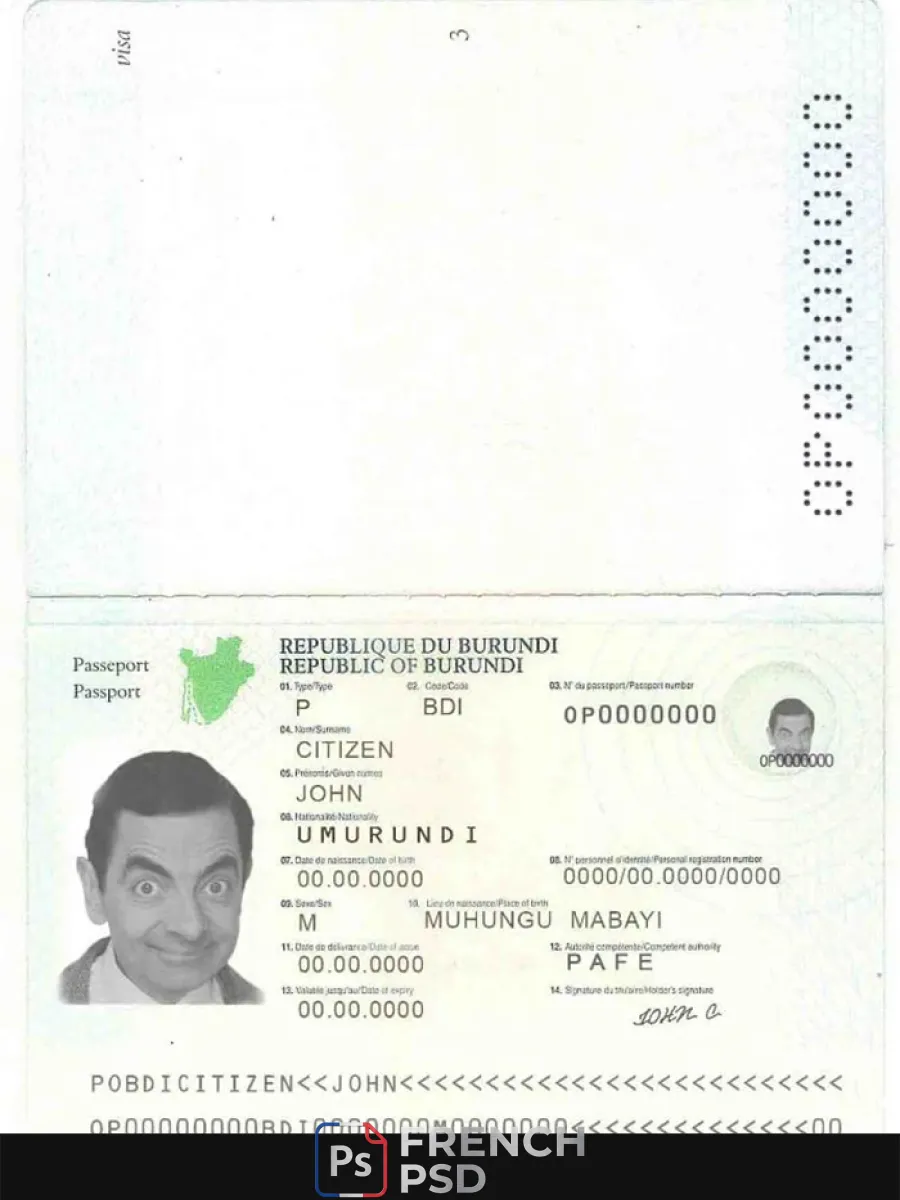 Burundi passeport 2011 2019 — Passeports