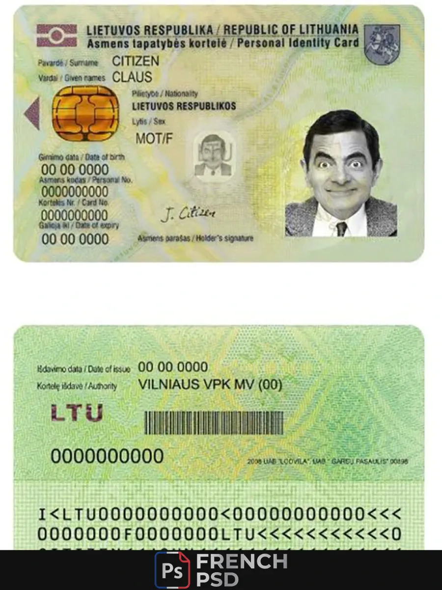 Lituanie Id — Cartes d'identité