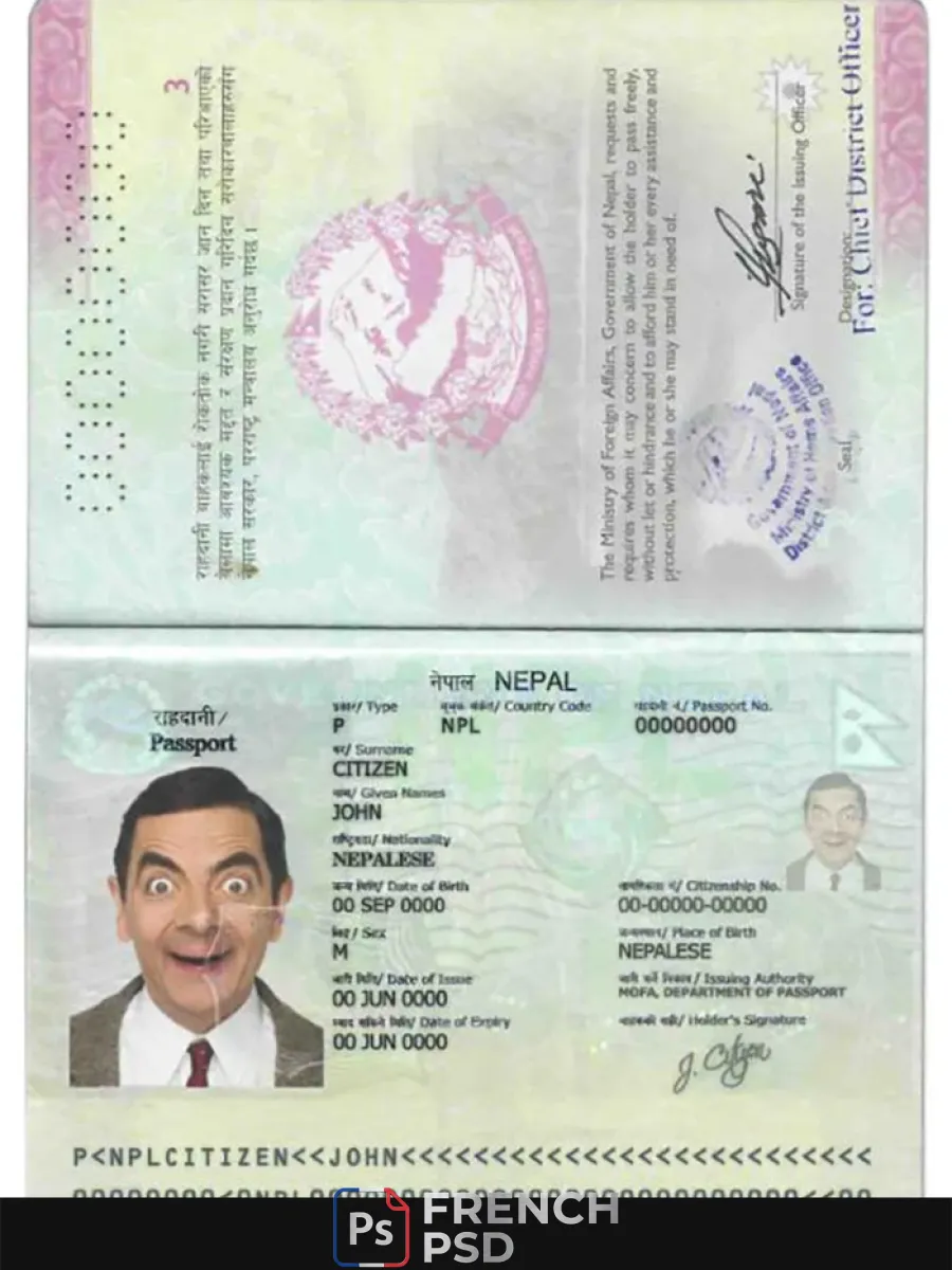 Népal passeport — Passeports