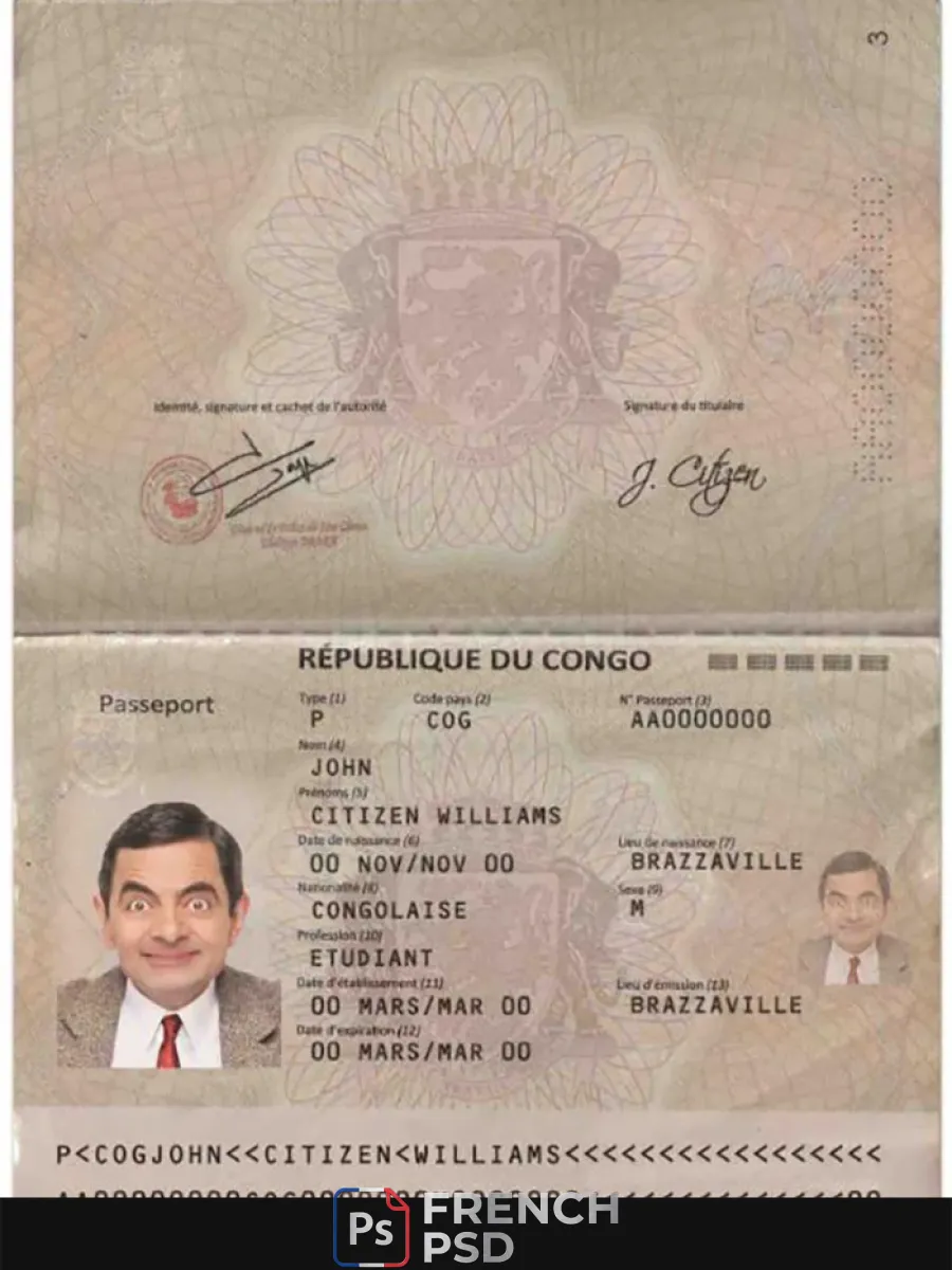Congo passeport 2014 présent — Passeports