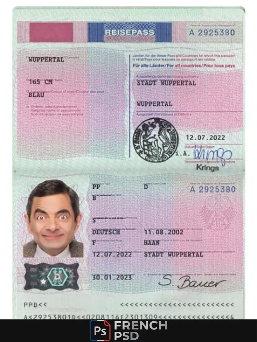 Allemagne passeport 2022 présent — Passeports