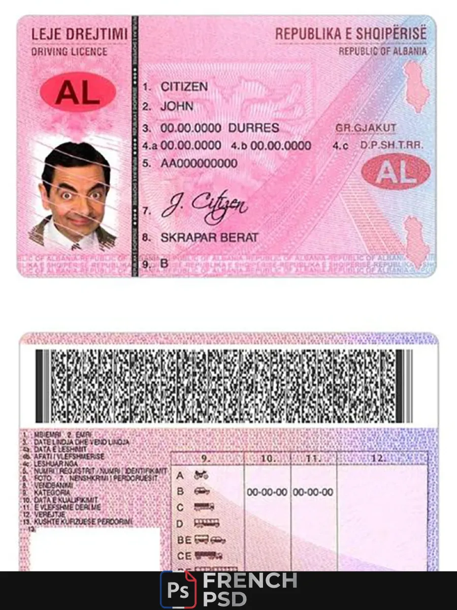 Albanie Dl 2005 2015 — Permis de conduire