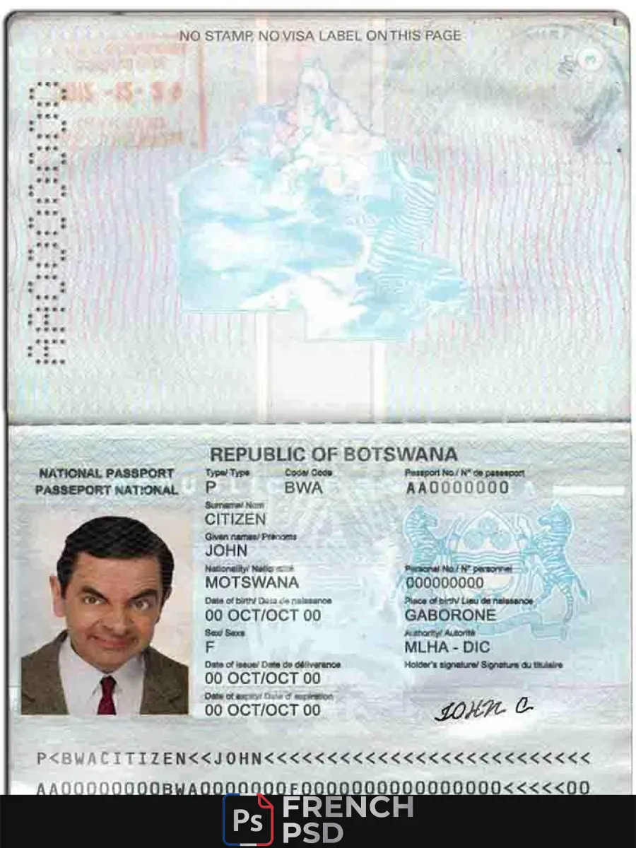 Botswana passeport