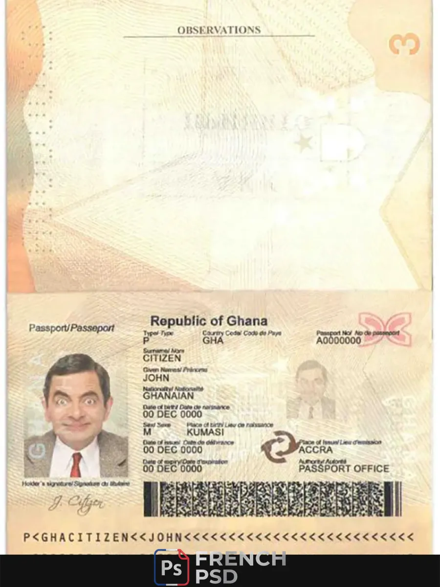 Ghana passeport — Passeports