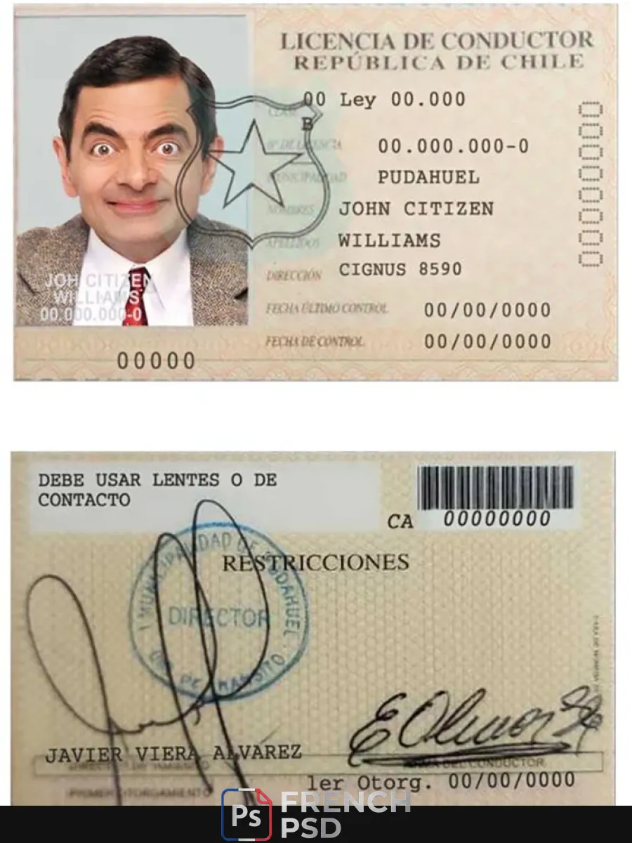 Chili Licencia De Conductor — Permis de conduire