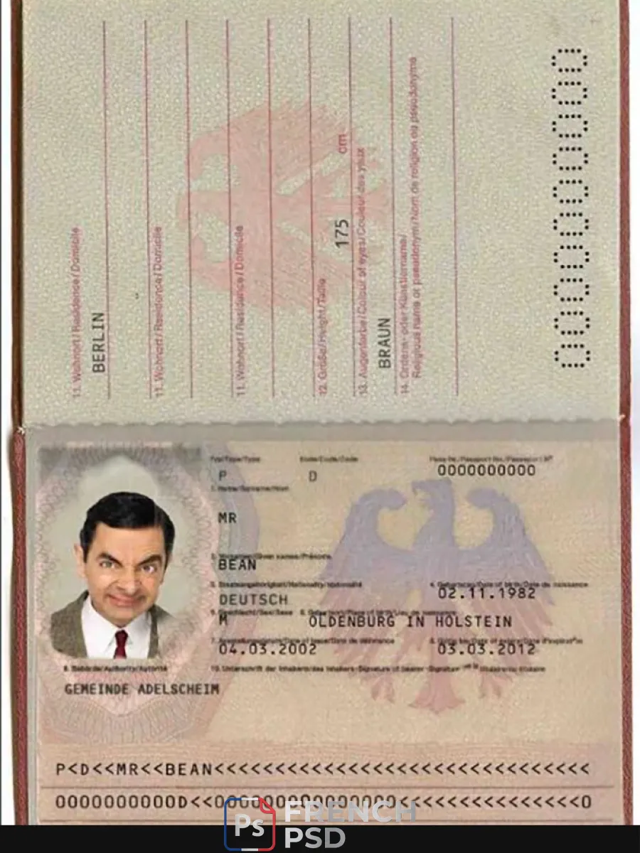 Allemagne passeport 2005 2017 — Passeports