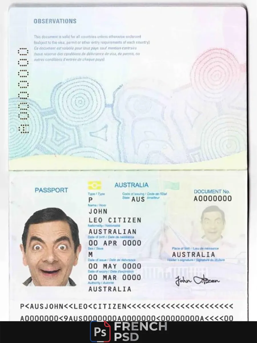Australien standard passeport — Passeports