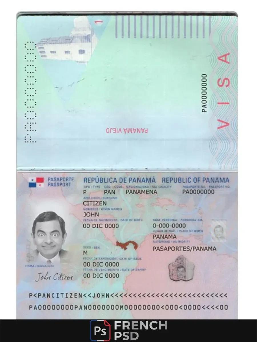 Panama passeport nouveau 2019 présent