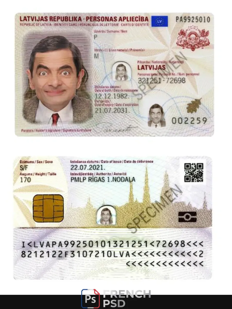 Lettonie Id 2021 présent — Cartes d'identité